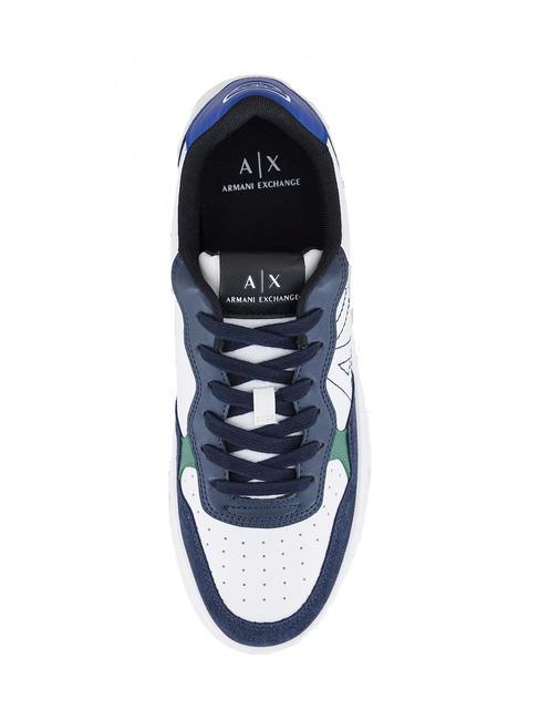 Sneaker dettagli scamosciati Turnschuhe Marine+Blau - Herrenschuhe