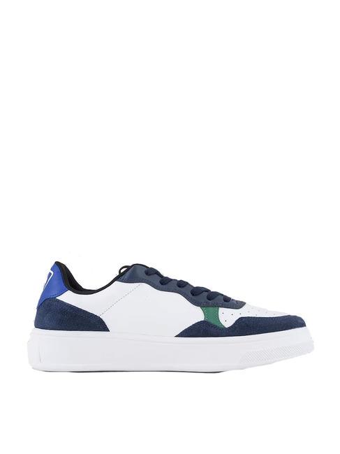 Sneaker dettagli scamosciati Turnschuhe Marine+Blau - Herrenschuhe