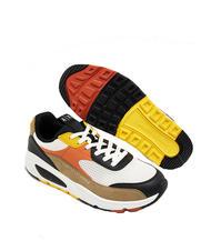ARMANI EXCHANGE Sneaker running in tessuto tecnico Turnschuhe Holz+Schwarz+Orange - Herrenschuhe - 5