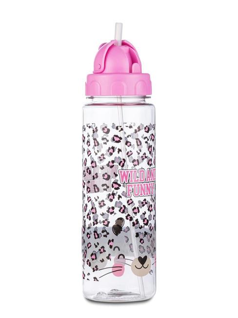 WILD Trinkflasche mit Strohhalmverschluss 500 ml violettrosa - Thermosflaschen