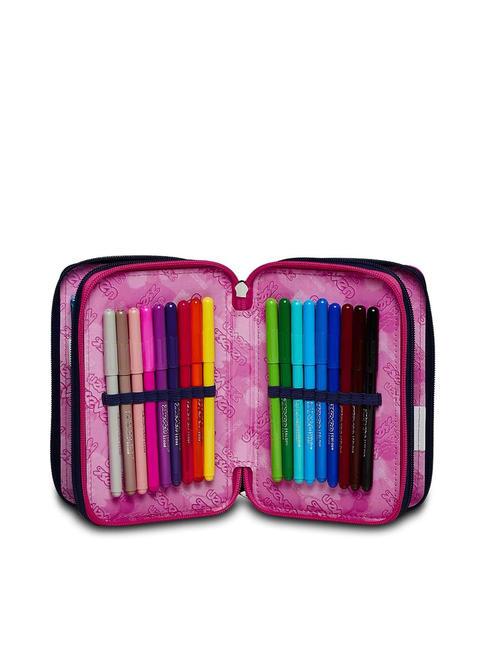 CLOUDY SHAPES Federmäppchen mit 3 Reißverschlüssen und Schulset blautief - Etuis und Zubehör