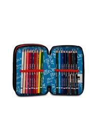 SJGANG EVER DRIFT BOY Federmäppchen mit 3 Reißverschlüssen und Schulset rot orange - Etuis und Zubehör - 4