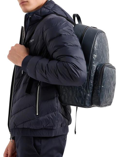 LOGO ALL OVER Laptop-Rucksack 15,6" Navy blau - PC-Rucks&auml;cke