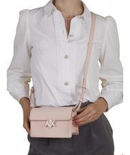 ARMANI EXCHANGE A|X LOGO Mini-Umh&auml;ngetasche Rosa Stopp - Damentaschen - 4