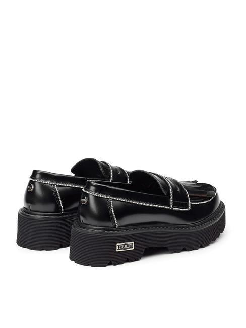 SLASH 3904 Loafer mit Quaste und Strasssteinen Schwarz - Damenschuhe