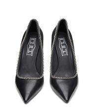 CULT QUEEN 3878 Lederpumps mit Kette Schwarz - Damenschuhe - 3