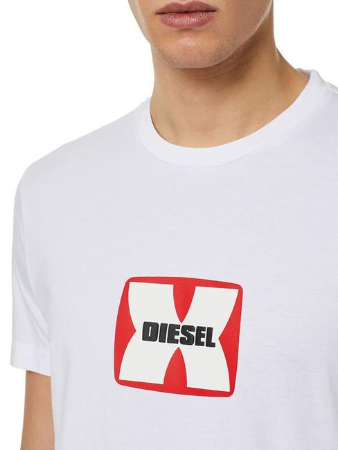 T-DIEGOR Baumwoll t-shirt Weiß - Herren-T-Shirts