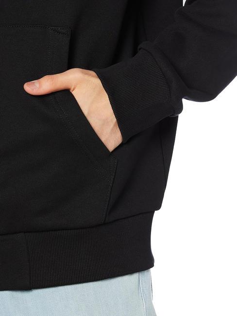 S-GIRK Sweatshirt mit durchgehendem Reißverschluss und Kapuze Schwarz - Sweatshirts Herren