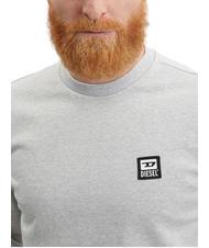 DIESEL S-GIRK Sweatshirt mit Rundhalsausschnitt grau - Sweatshirts Herren - 3