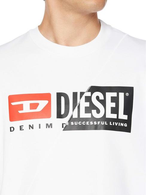 S-GIRK Sweatshirt aus Baumwolle mit Rundhalsausschnitt Weiß - Sweatshirts Herren