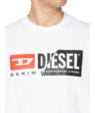 DIESEL S-GIRK Sweatshirt aus Baumwolle mit Rundhalsausschnitt Weiß - Sweatshirts Herren - 3