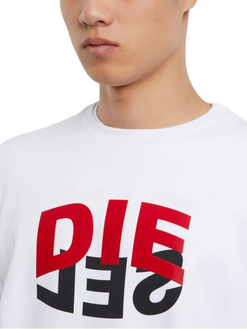 S-GIRK Sweatshirt aus Baumwolle mit Rundhalsausschnitt Weiß - Sweatshirts Herren