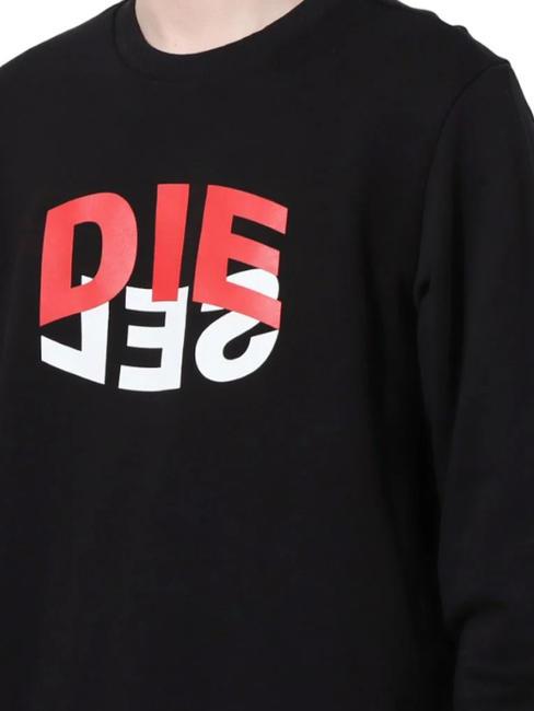 S-GIRK Sweatshirt aus Baumwolle mit Rundhalsausschnitt Schwarz - Sweatshirts Herren