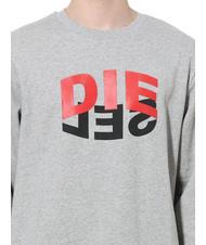 DIESEL S-GIRK Sweatshirt aus Baumwolle mit Rundhalsausschnitt grau - Sweatshirts Herren - 3