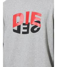 DIESEL S-GIRK Sweatshirt aus Baumwolle mit Rundhalsausschnitt grau - Sweatshirts Herren - 4