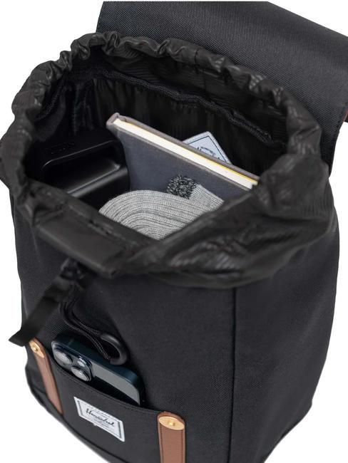 RETREAT MINI Rucksack SCHWARZ - Rucks&auml;cke f&uuml;r Schule &amp; Freizeit