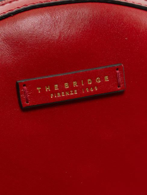 COSTANZA Lederrucksack Kirsche / Gold - Damentaschen