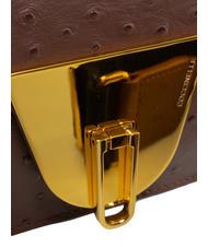 COCCINELLE NICO OSTRICH Mini-Tasche aus bedrucktem Leder Johannisbrot - Damentaschen - 3