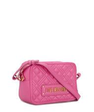 LOVE MOSCHINO QUILTED Schulterkameratasche Fuchsie - Damentaschen - 3
