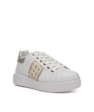POLLINI HERITAGE NUKE Plateau-Sneaker Elfenbein / Platin - Damenschuhe - 3