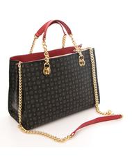 POLLINI Heritage Classic Handtasche, mit Schultergurt schwarzer Lack - Damentaschen - 2