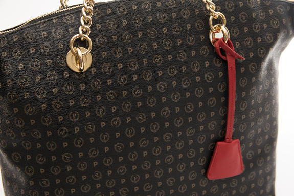 Heritage Classic Umhängetasche, austauschbare Tragegriffe schwarzer Lack - Damentaschen