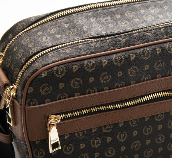 Heritage Classic Schultertasche Schwarz Braun - Damentaschen