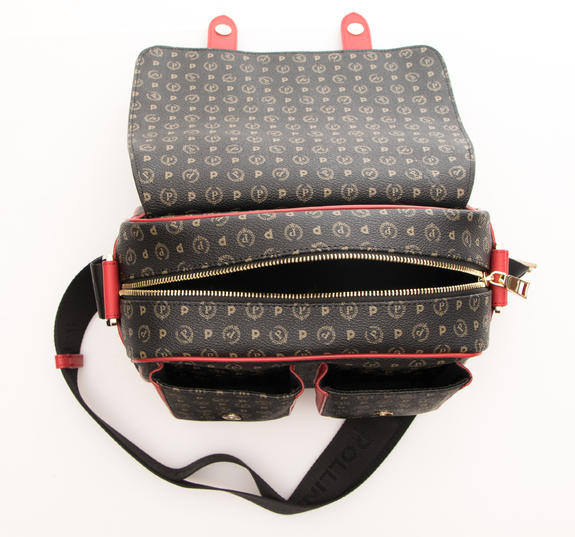 HERITAGE CLASSIC Kuriertasche mit Schultergurt schwarzer Lack - Damentaschen