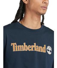 TIMBERLAND KENNEBEC RIVER LINEAR LOGO Baumwoll t-shirt dunkler Saphir - Herren-T-Shirts - 3