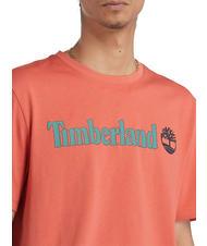 TIMBERLAND KENNEBEC RIVER LINEAR LOGO Baumwoll t-shirt gebrannte Siena-App - Herren-T-Shirts - 3