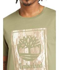 TIMBERLAND STACK LOGO Baumwoll t-shirt kassel erde - Herren-T-Shirts - 3