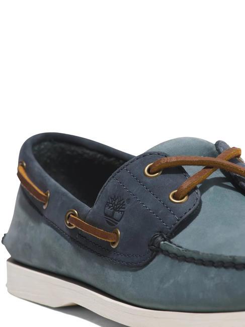 CLASSIC BOAT Bootsschuh aus Leder mittelblaues Nubuk - Herrenschuhe