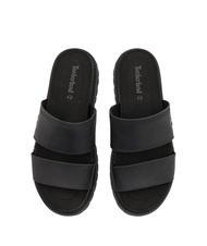 TIMBERLAND CLAIREMONT WAY Sandale aus Leder schwarzes Vollkorn - Damenschuhe - 3