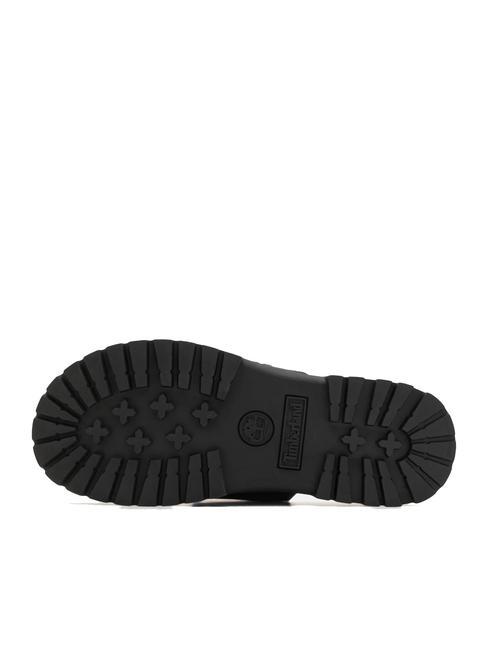 CLAIREMONT WAY Sandale aus Leder schwarzes Vollkorn - Damenschuhe