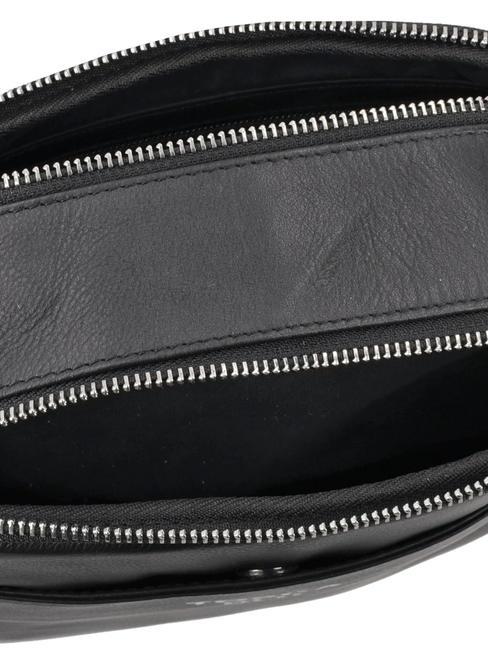 BAISC WALLETS  Mini-Umh&auml;ngetasche aus Leder Schwarz - Damentaschen