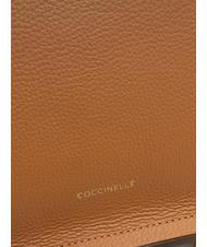 COCCINELLE SNIP Umh&auml;ngetasche aus geh&auml;mmertem Leder Cuir/Noir - Damentaschen - 5