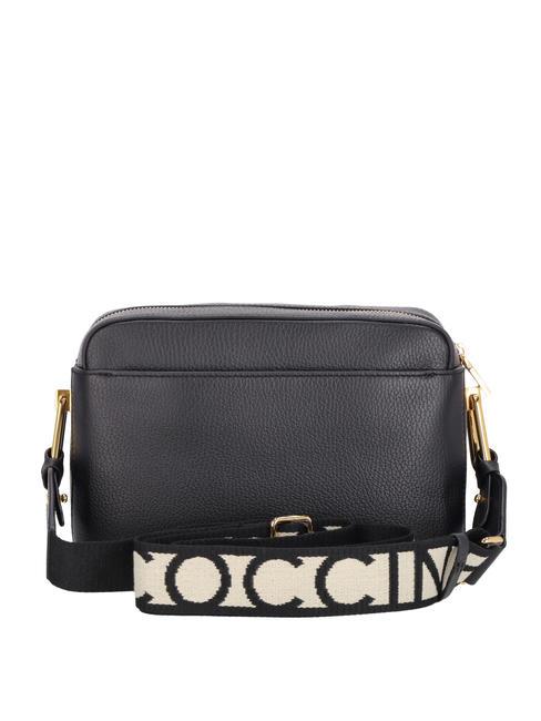 LIYA SIGNATURE Umh&auml;ngetasche aus Leder Schwarz - Damentaschen