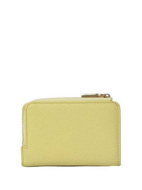 METALLIC SOFT Kleine Geldb&ouml;rse aus strukturiertem Leder Kalkw&auml;sche - Brieftaschen Damen