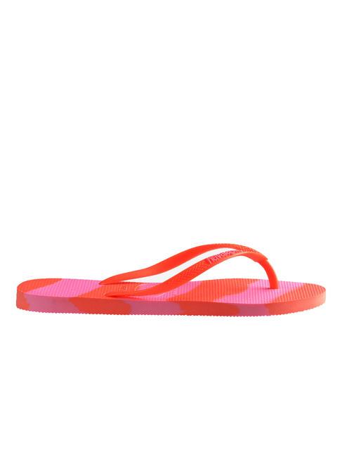 SLIM COLOR FUN Flip-Flops Neonkoralle - Damenschuhe