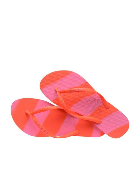 SLIM COLOR FUN Flip-Flops Neonkoralle - Damenschuhe