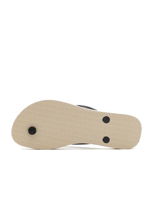 SLIM PATCHWORK Flip-Flops beige/schwarz - Damenschuhe