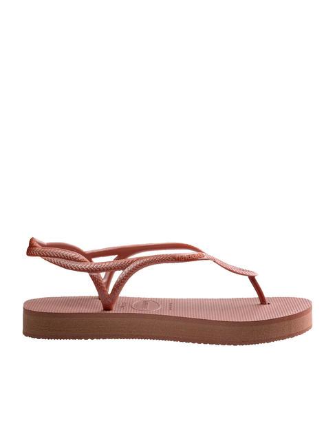 LUNA FLATFORM Flache Flip-Flop-Sandale KROKUS / ROSE - Damenschuhe