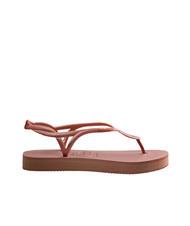 HAVAIANAS LUNA FLATFORM Flache Flip-Flop-Sandale KROKUS / ROSE - Damenschuhe - 2
