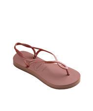 HAVAIANAS LUNA FLATFORM Flache Flip-Flop-Sandale KROKUS / ROSE - Damenschuhe - 3