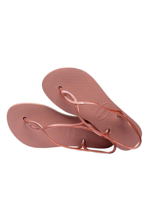 LUNA FLATFORM Flache Flip-Flop-Sandale KROKUS / ROSE - Damenschuhe