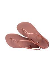 HAVAIANAS LUNA FLATFORM Flache Flip-Flop-Sandale KROKUS / ROSE - Damenschuhe - 4