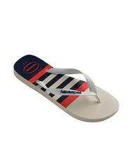 HAVAIANAS Infradito TOP NAUTISCH weiß/weiß/marineblau - Herrenschuhe - 3