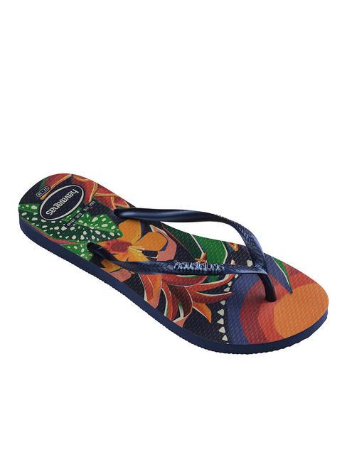  SLIM TROPICAL Flip-Flops MARINEBLAU / BLAU / MARINEBLAU - Damenschuhe