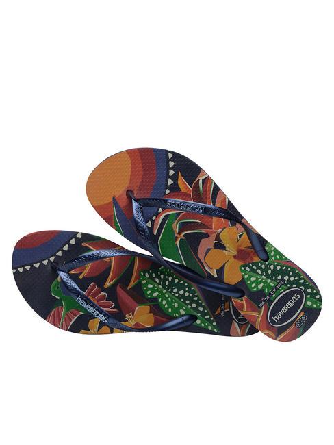  SLIM TROPICAL Flip-Flops MARINEBLAU / BLAU / MARINEBLAU - Damenschuhe
