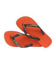 HAVAIANAS BRASIL LOGO Flip-Flops für Herren Sonnenuntergangsorange - Schuhe Unisex - 4